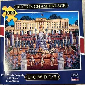 DOWDLE FOLK ART COLLECTORS JIGSAW PUZZLE BUCKINGHAM PALACE. 1001 PCS COUNTED